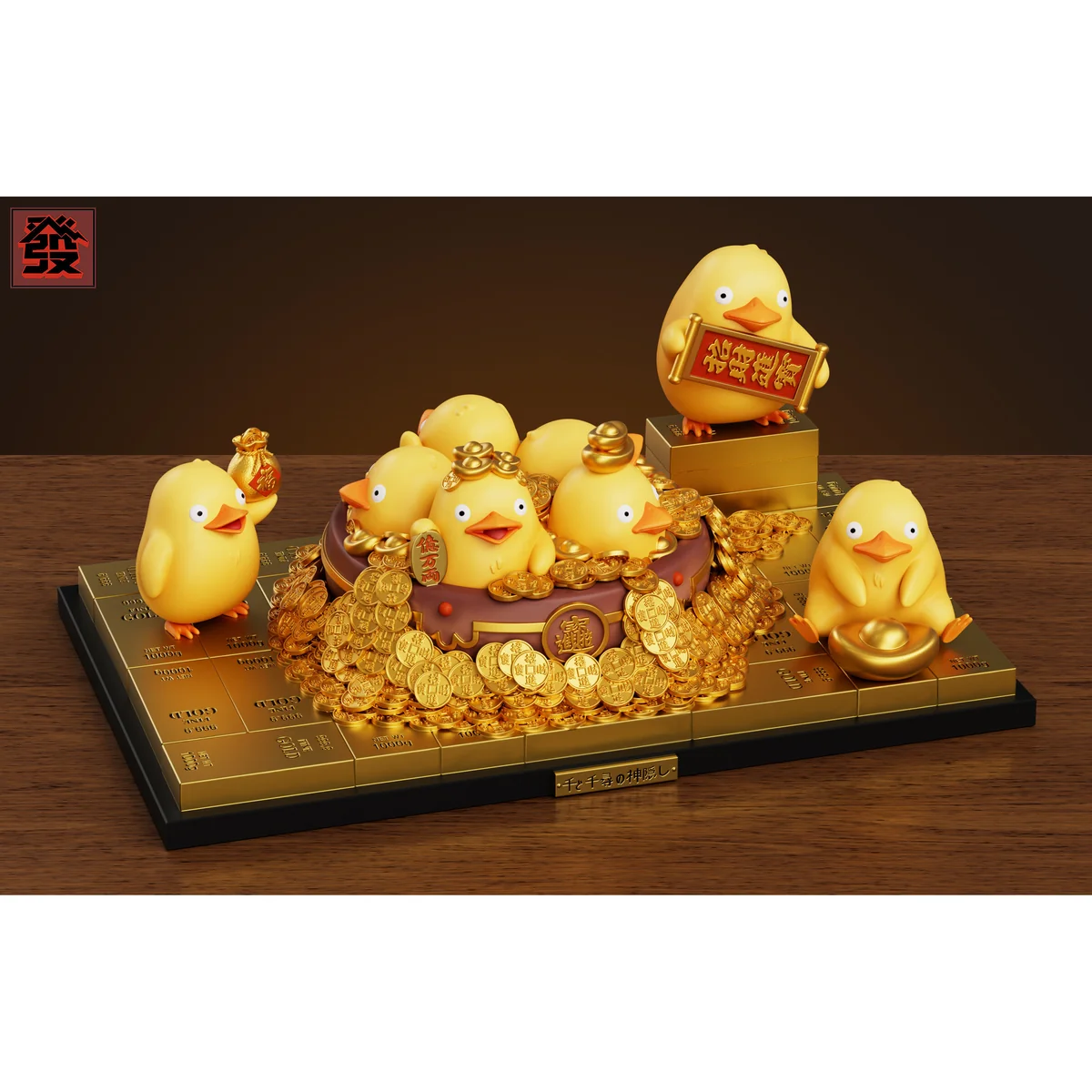 Auspicious Ootori-sama Spirited Away statue, premium Studio Ghibli collectible. Highlights serene design and intricate Chinese good luck details.