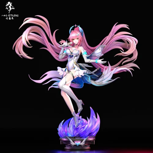 "Wuthering Waves Aimeisi 1/6 scale official resin statue, a premium, limited collectible with intricate mecha design and a dynamic futuristic warrior