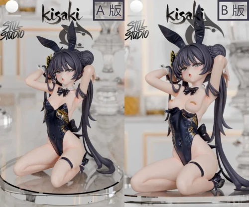 "Exclusive 1/6 Still Studio Blue Archive Bunny Girl resin statue, showcasing her dynamic pose and vibrant anime detail."