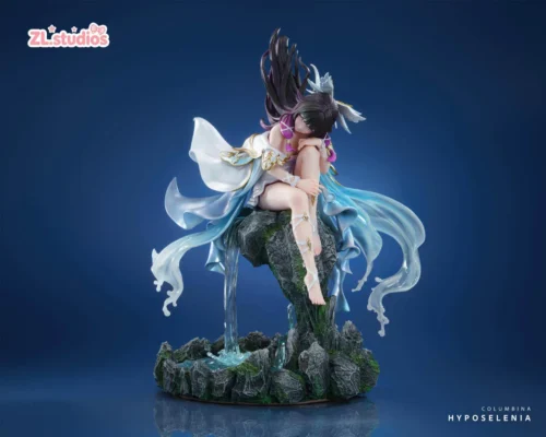 "Exquisite 1/6 scale Moon Princess Columbia limited statue by ZL-studios. Showcasing ethereal flowing garments and celestial motifs."