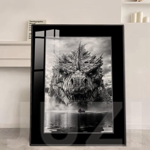 Godzilla Lake Shadow Decorative Painting - Godzilla - JuZi Studio - Image 1