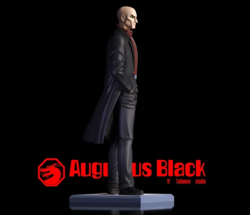 "Captain Black Jackie Chan Adventures statue by Sheng Zhu Studio. Dynamic views highlight sculpted details and the exclusive interchangeable series."