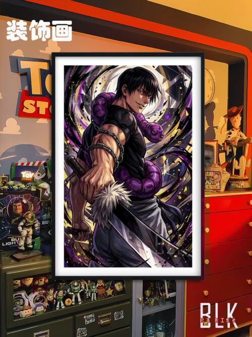 Toji Fushiguro Gaze Decorative Painting - Jujutsu Kaisen - BLK Studio - Image 1
