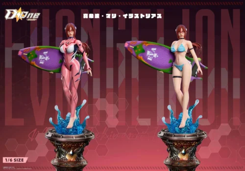 "Premium 1/6 scale Mari Makinami Neon Genesis Evangelion resin statue by Done-Studio. Ultra-limited edition, dynamically posed with sleek character."