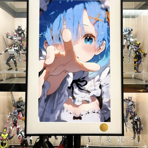 "Limited edition Rem art print gallery: vibrant chibi Rem decorative painting by Xingkong Studio, showing detailed starry cosmic artwork."