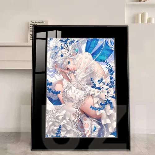 Water Blue Dream Decorative Painting - Original Design - JuZi Studio - Image 1