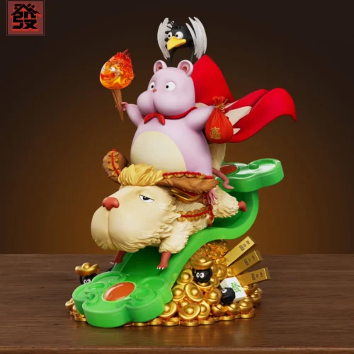 "Ghibli crossover resin statue gallery. Boh & Heen figure, Fa Studio. Intricate details from all angles of this charming Ghibli crossover piece."