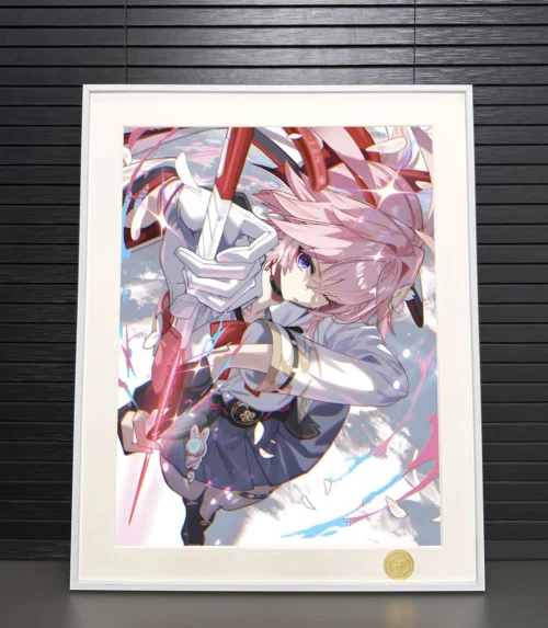 "Honkai Star Rail Fei Ying limited edition premium art print by H-TWO Studio. Multiple views showcase dynamic character art and sleek framing."
