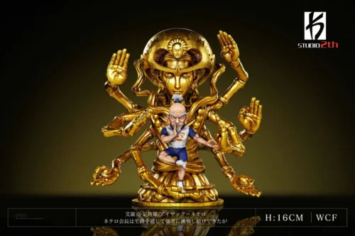"Dynamic Hunter x Hunter Chairman Netero 100-Type Guanyin statue from KS Studio, showcasing intricate sculpted details and powerful pose."