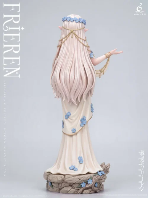 "Exquisite 1/6 Frieren Flower Elf resin statue, detailed view of Frieren's serene pose and delicate flowers. Premium Frieren: Beyond Journey's End."