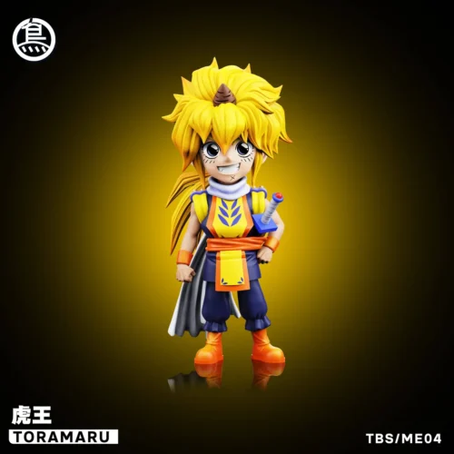 "Playful and dynamic Tora-Oh figure from Mashin Hero Wataru, a compact and highly detailed collectible statue with vibrant classic anime aesthetics."