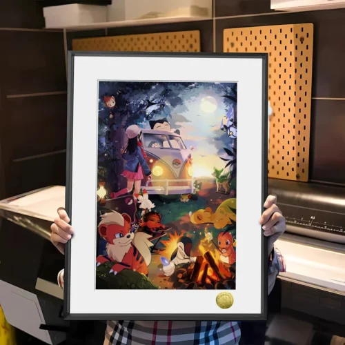 A3 & 4K Size Fire-type Pokemon Decorative Painting - Pokemon - HuangGua Studio - Image 1