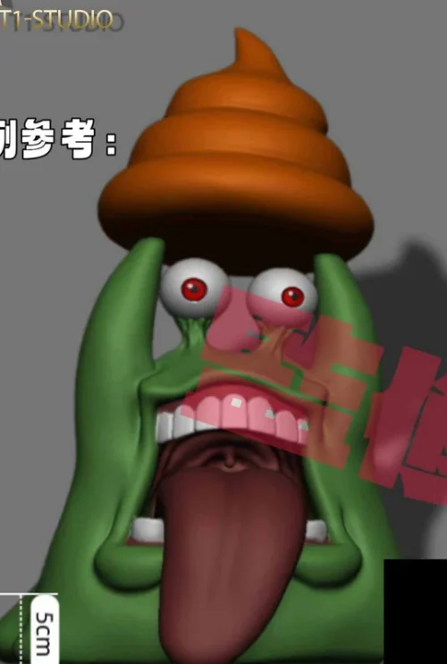 1:1 & MH Scale Numemon 'Door God' with Gag Item - Digimon Resin Statue - T1 Studio - Image 2