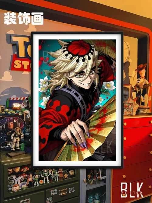 Upper Rank Two Doma Decorative Painting - Demon Slayer: Kimetsu No Yaiba - BLK Studio - Image 1
