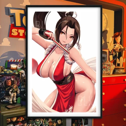 Elegant Mai Shiranui Decorative Painting - The King of Fighters - BLK Studio - Image 1