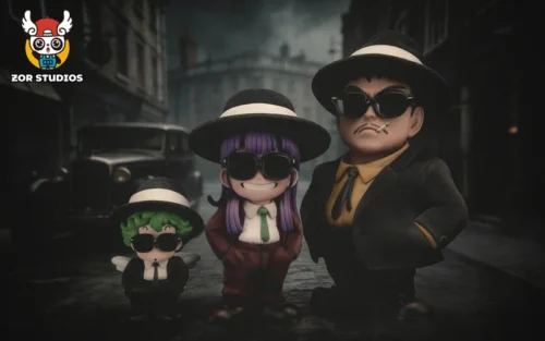 Arale & Gatchan & Senbei Norimaki - Dr. Slump Resin Statue - ZOR-Studios - Image 1