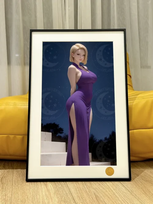 Night Sky Android 18 Decorative Painting - Dragon Ball - Xingkong Studio - Image 1