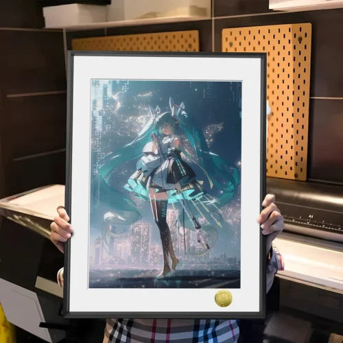 A3 & 4K Size Hatsune Miku Future Songstress Decorative Painting - VOCALOID - HuangGua Studio - Image 1