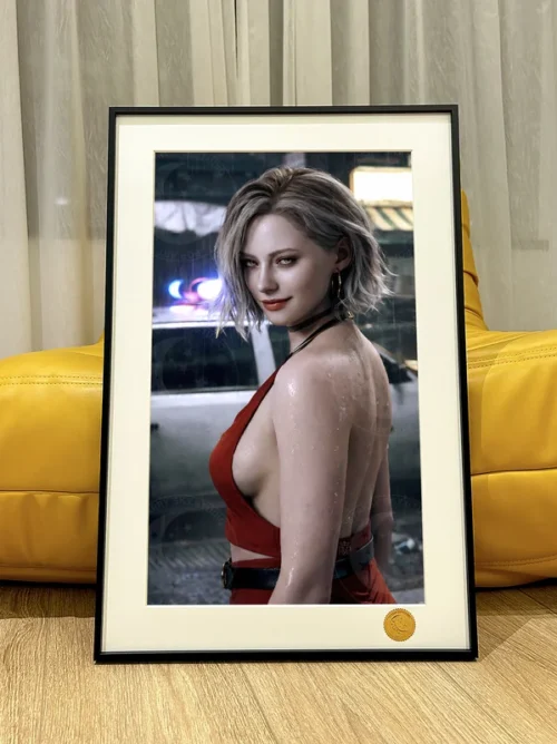 Red-Clad Grace Ashcroft Decorative Painting - Resident Evil Requiem - Xingkong Studio - Image 1