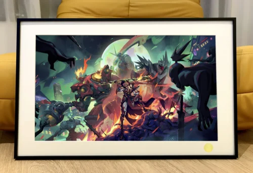 "Stunning limited edition Rakshasa Street art print featuring Cao Yanbing and his guardians. "