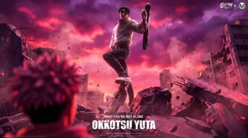 "Premium 1/6 Yuta Okkotsu Jujutsu Kaisen statue. Dynamic Culling Game action poses, detailed sculpting, and intense power captured from multiple angle."