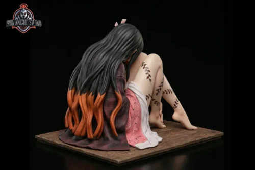 "Ultra-limited 1/6 Kamado Nezuko figure by Iron Knight Studio. Premium sculpt, demonic transformation, intricate base, multiple angles showcased."