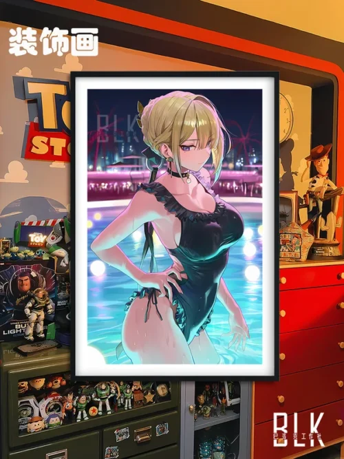 Evelyn Chevalier Poolside Decorative Painting - Zenless Zone Zero - BLK Studio - Image 1