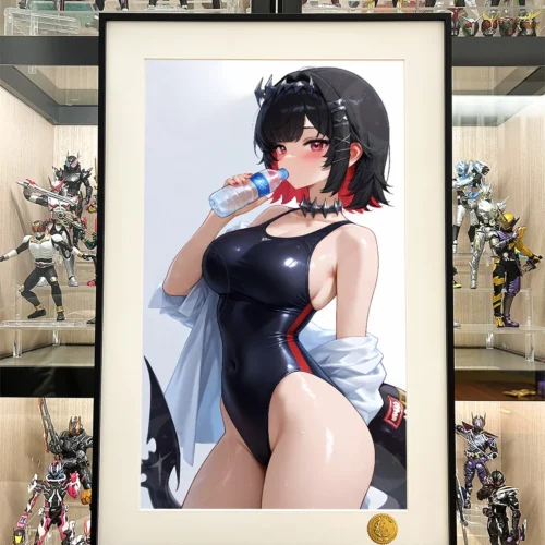 "Detailed Zenless Zone Zero Ellen Joe limited edition fine art print by Xingkong Studio, showcasing vibrant character art and a premium framed present."