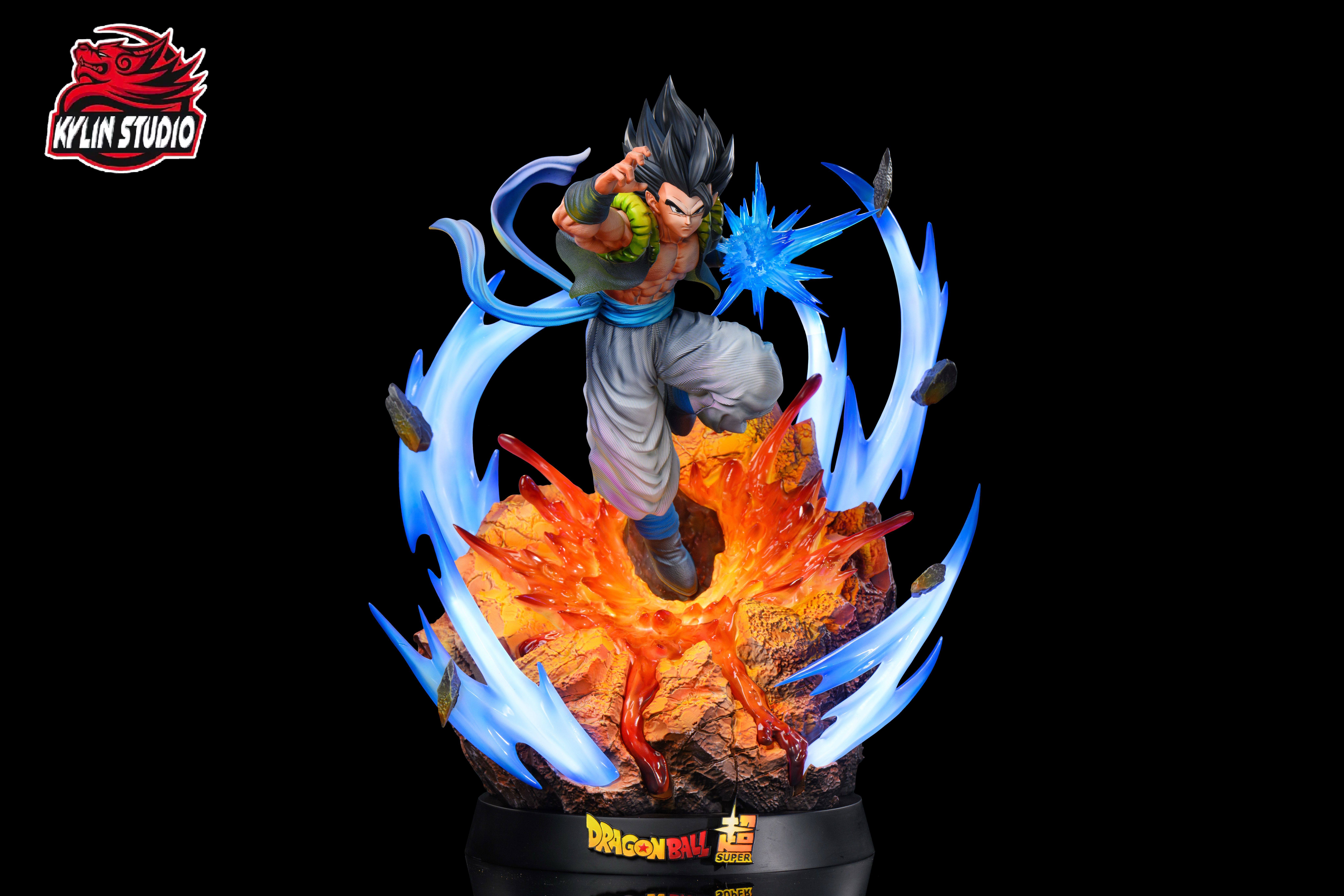 1/6 Scale Super Saiyan Blue Gogeta with LED - Dragon Ball Resin Statue - Kylin Studio - Image 5