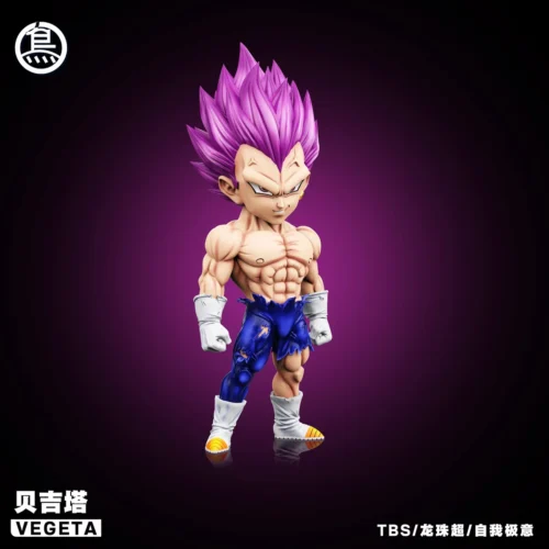 "Dynamic Ultra Instinct Vegeta collectible figure by TBS Toybirds Studio, capturing his intense focus and raw power from Dragon Ball Super."