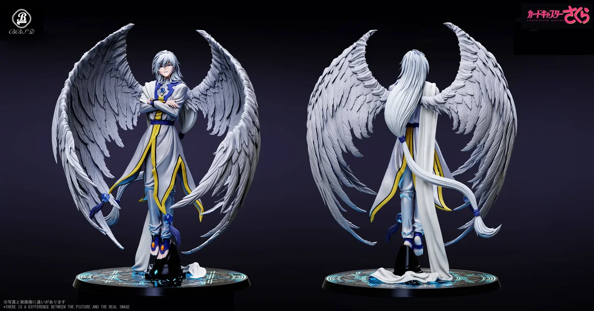 "Cardcaptor Sakura Yue the Judge BBSD Studio statue. Ultra-limited, exquisite PU+Resin with ethereal wings on an intricate magical base."