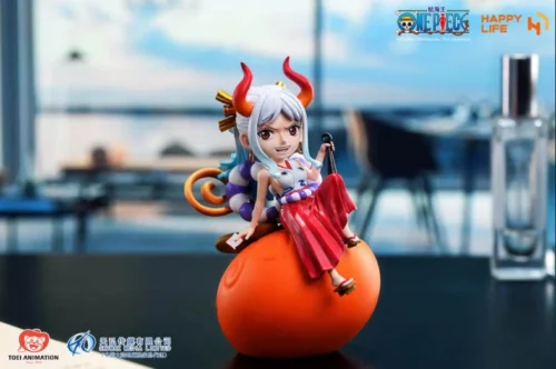 "Official One Piece Trafalgar Law Ope Ope no Mi Devil Fruit LED night light, glowing mystically. See its detailed sculpt from all angles!"