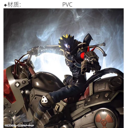 "Iconic Beelzemon & Behemoth 25th Anniversary Reissue Digimon Tamers statue. Dynamic full view, exhibiting premium sculpted details."