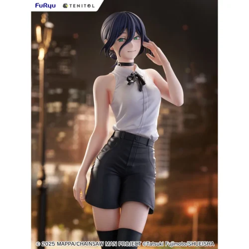 Official TENITOL Reze Chainsaw Man movie figure, expertly sculpted to capture her dynamic, explosive power from all angles with premium detail.