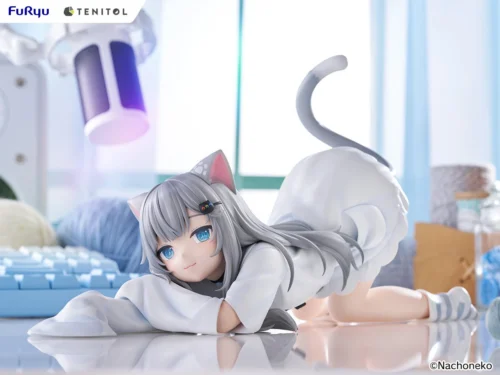 Tenitol Series Nachoneko Large Noodle Stopper - VTuber Official Statue - FURYU Studios - Image 2