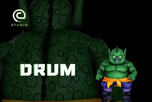 "Rare Drum King Piccolo Minion Dragon Ball C-STUDIO statue, showing menacing expression and intricate sculpted details from all angles."