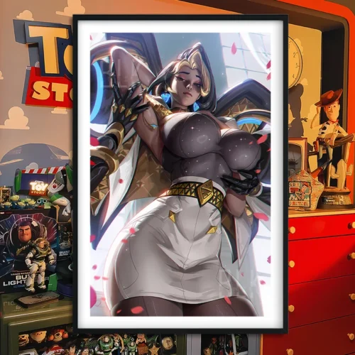 Floral Domina Decorative Painting - Overwatch - BLK Studio - Image 1