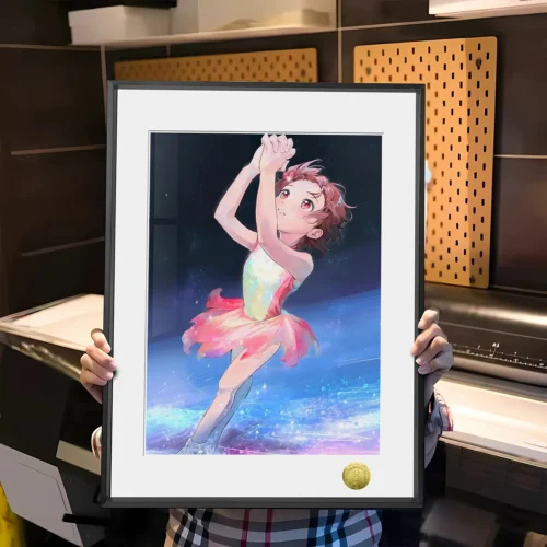 A3 & 4K Size Inori Yuitsuka Decorative Painting - Medalist Decoration Painting - HuangGua Studio - Image 1