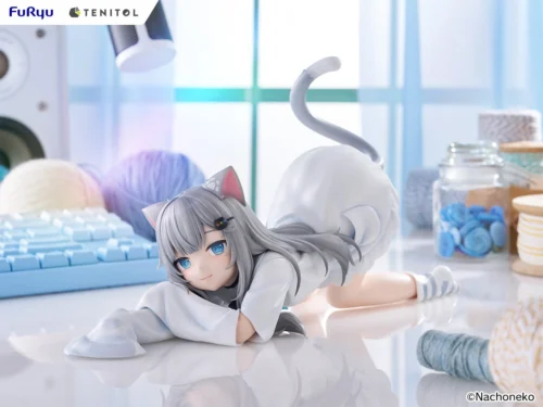 Tenitol Series Nachoneko Large Noodle Stopper - VTuber Official Statue - FURYU Studios - Image 1