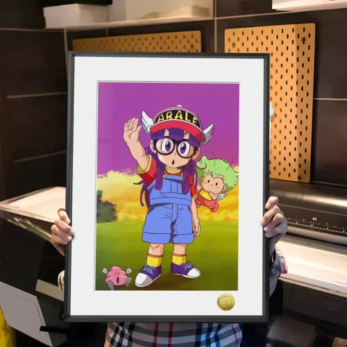 A3 & 4K Size Cute Arale Decorative Painting - Dr. Slump - HuangGua Studio - Image 1
