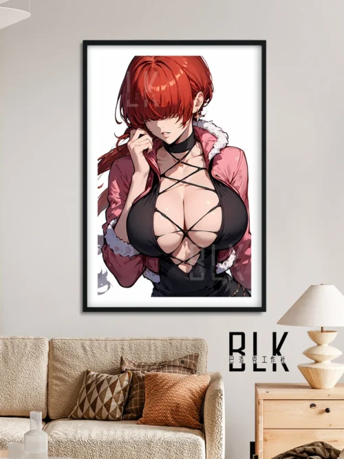 "Premium KOF Shermie decorative painting gallery. Displays elegant Baroque drama, vibrant colors, intricate details from multiple angles."