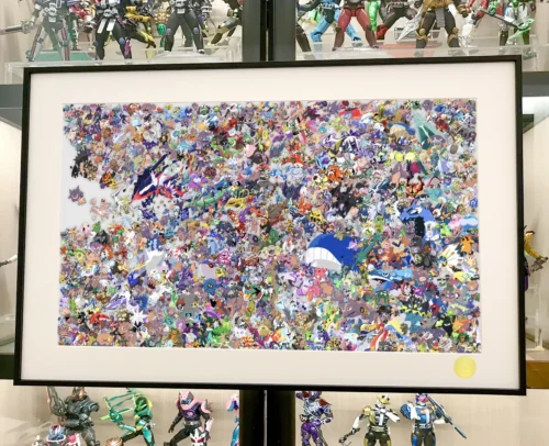 Limited edition, hand-numbered Pokemon art print. Features vibrant, showing intricate details and collectible quality.