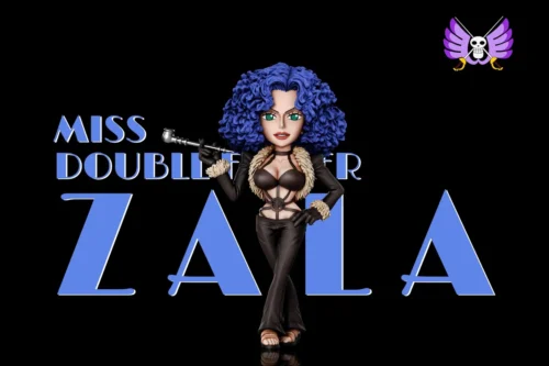 "Detailed Miss Doublefinger One Piece statue from A+ Institute Studio, showcasing her elegant, dangerous, and dynamic agent pose."