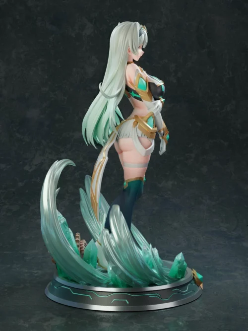 "Exquisite Honkai Star Rail Firefly 1/6 statue by Make Zero Studio, displaying intricate sculpted details, ethereal glow, and futuristic design."