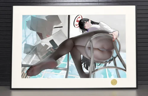 Gentle Tsukatsuki Rio Decorative Painting - Blue Archive - H-TWO Studio - Image 2