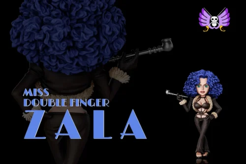 "Detailed Miss Doublefinger One Piece statue from A+ Institute Studio, showcasing her dynamic pose, elegant design, and dangerous allure."