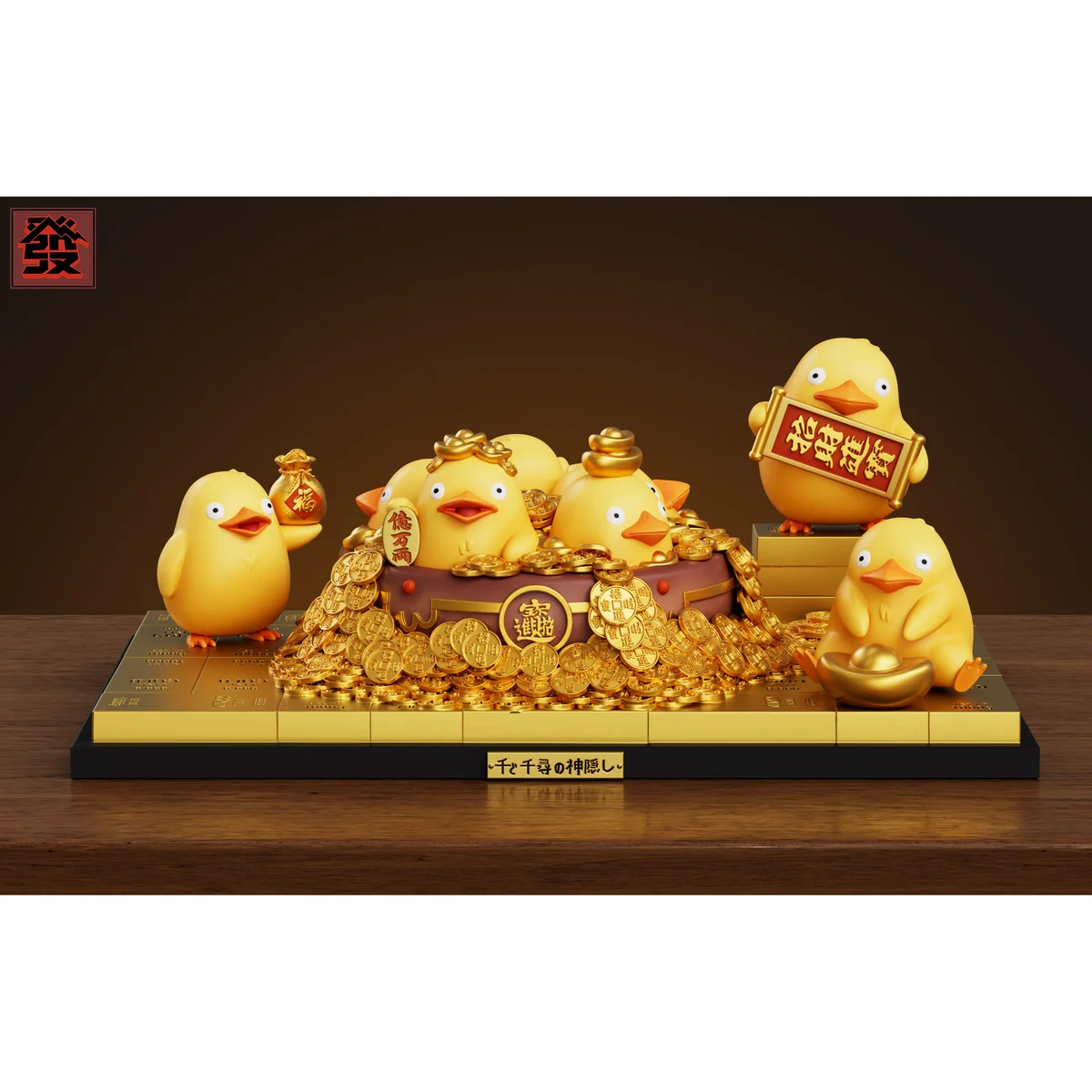 Premium Auspicious Ootori-sama Spirited Away statue, a serene Studio Ghibli character figure infused with traditional Chinese good luck symbolism.