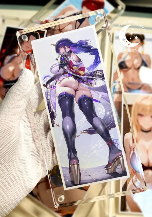 Looking Back Girl Series Mini Brick Decorative Painting - Genshin Impact Blue Archive - Xingkong Studio - Image 2