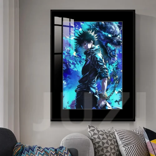 Divine Dogs Awakening Megumi Fushiguro Decorative Painting - Jujutsu Kaisen Decorative Painting - JuZi Studio - Image 2