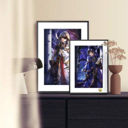 "Limited edition framed Code Geass Lelouch vi Britannia Imperial Prince painting, capturing his iconic noble and dark persona. Premium collectible art